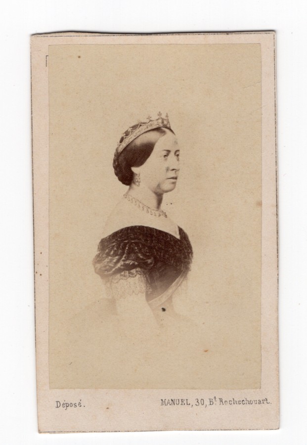 FRANCE COUNTESS OF Paris Marie-Isabelle d'Orléans Old CDV photo Franck 1865 EUR 48,00 - FR