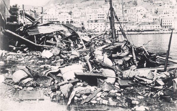 WWII Battleship Mers el Kebir Dunkerque bomb Photo 1940