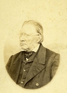 Man Portrait 88370 Plombieres Early Studio Photo Girardin Old CDV 1870