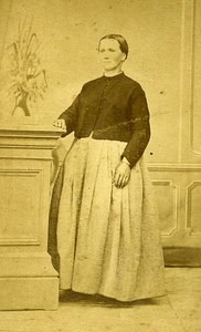 Woman Fashion 10000 Troyes Photographic Studio Husson Faudot Old CDV Photo 1870