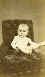 Young Girl Paris Early Photographic Studio Carjat Old CDV Photo 1870