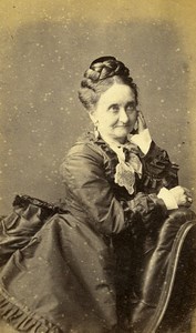 Woman St Leonard on Sea UK Photographic Studio Henry Knight Old CDV Photo 1870