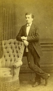 Man Portrait Fashion 69 Lyon Old Photo Coudant 1890