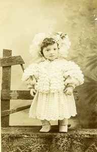 Baby Portrait Fashion 54240 Joeuf Old Photo CDV Charroy 1890