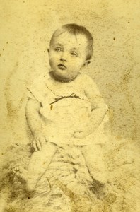 Baby Portrait Fashion 41000 Blois Old Photo CDV Paul Grob 1890