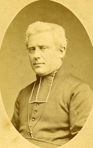 Catholic Religion Priest 42000 Saint Etienne Old Photo CDV Berthon 1890