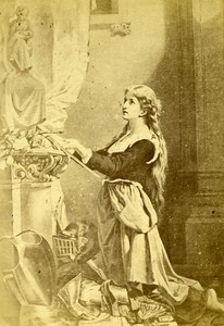 Joan of Arc 88300 Domremy Old CDV Photo Odinot 1880