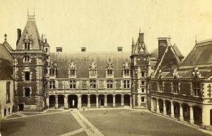 Castle Louis XII Facade 41000 Blois France Old CDV Photo 1870