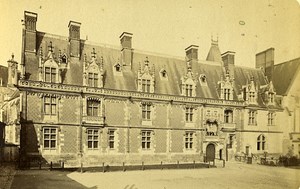 Castle Louis XII Facade 41000 Blois France Old CDV Photo 1870