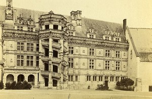 Castle Francois Premier Facade 41000 Blois France Old CDV Photo 1870