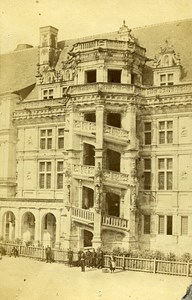 Castle Francois I Facade Staircase 41000 Blois France CDV Mieusement Photo 1870