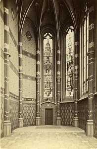 Castle Francois I Facade Chapel Interior 41000 Blois France Old CDV Photo 1870