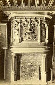 Castle Francois I Chimney Louis XVII 41000 Blois France Old CDV Photo 1870