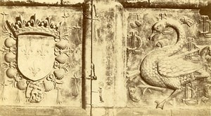 Castle Detail 41000 Blois France Old CDV Photo 1870