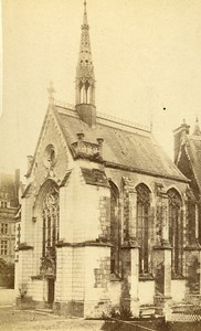 Castle Chapel 41000 Blois France Old CDV Photo 1870