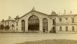 Railway Station Facade 44000 Nantes France Old Photo CDV 1870