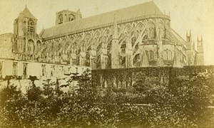 Cathedral Facade 18000 Bourges France Old CDV Gatineau 1870