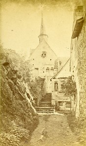 Chapel Notre Dame Behuard 49170 Angers France Old CDV Photo 1870