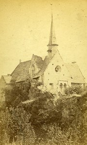 Chapel Notre Dame Behuard 49170 Angers France Old CDV Vetault Photo 1870