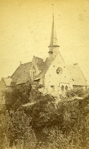 Chapel Notre Dame Behuard 49170 Angers France Old CDV Vetault Photo 1870