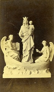 Notre Dame de Boulogne 62200 Boulogne sur Mer France Old CDV Photo 1870