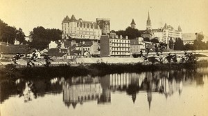 Gave Border General View 64000 Pau France Old CDV Photo 1870