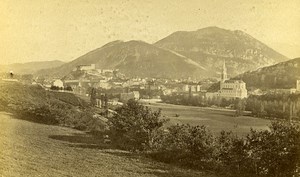 General VIew 65100 Lourdes France Old CDV Photo 1870