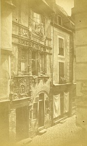 Queen Berengere House 72000 Le Mans France Old CDV Photo 1870