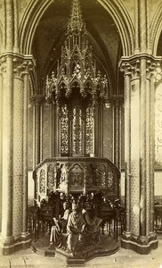 Basilica Notre Dame 76240 Bonsecours France Old CDV Photo 1870