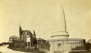 General Lefebvre Desnoettes Monument 76600 Le Havre France Old CDV Photo 1870