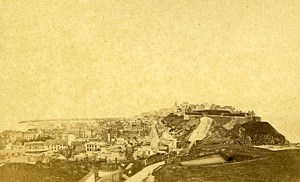 General View 50400 Granville France Old CDV Photo 1870