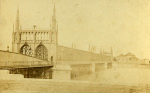 Bridge 67000 Strasbourg France Old CDV Photo 1870