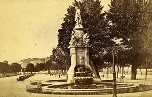 Sculpture Garden Firenze Italy Old CDV Photo 1870