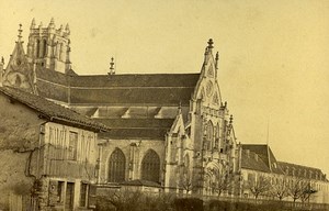 Church Abbey Unidentified Place France Old Photo CDV 1870