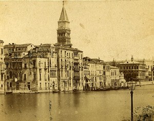 Italy Venezia Grande Canale Old Photo CDV Testolini 1870