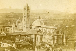 Italy Firenze Panorama Old Photo CDV 1870