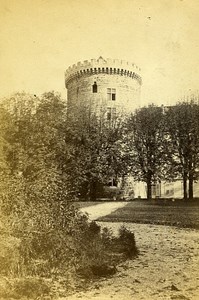 Castle Tower 73000 Chambery Savoie France Old CDV Perrot Photo 1870