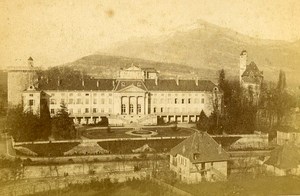 Castle & Prefecture 73000 Chambery Savoie France Old CDV Photo 1870