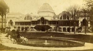 Casino Facade 73100 Aix les Bains Savoie France Old CDV Photo 1870
