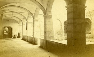 Abbey Cloister 74290 Talloires Haute Savoie France Old CDV Demay Photo 1870