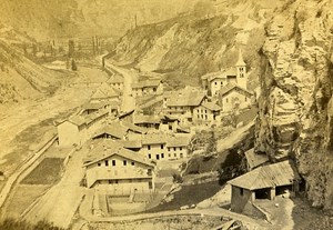 Panorama 73600 Salins Savoie France Old CDV Photo 1870