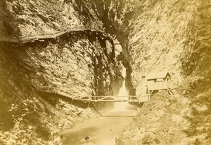 Gorges de la Dioza 74310 Servoz Savoie France Old CDV Tairraz Photo 1870