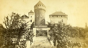 Montrotier Castle 74330 Lovagny Savoie France Old CDV Photo 1870