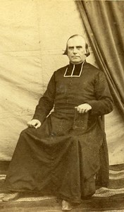 Catholic Religious Portrait Paris France Old Photo CDV 1870