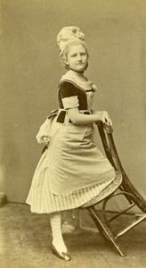 Actress Paris France old CDV Berthaud Photo 1870