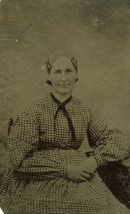 Woman Portrait France Tintype Ferrotype Collodion Street Photography 1900