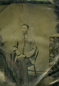 Man Portrait France Tintype Ferrotype Collodion Street Photography 1900