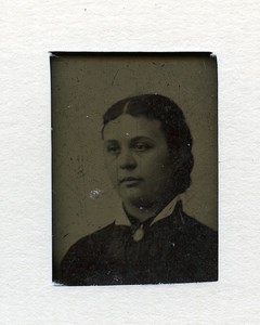 Woman Portrait France Tintype Ferrotype Collodion Street Photography 1900