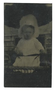 Toddler Portrait France Tintype Ferrotype Collodion Street Photography 1900
