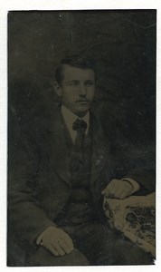 Man Portrait France Tintype Ferrotype Collodion Street Photography 1900